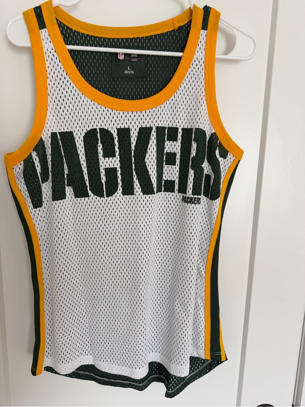 Team Apparel Women's Mesh Tank - Green/White